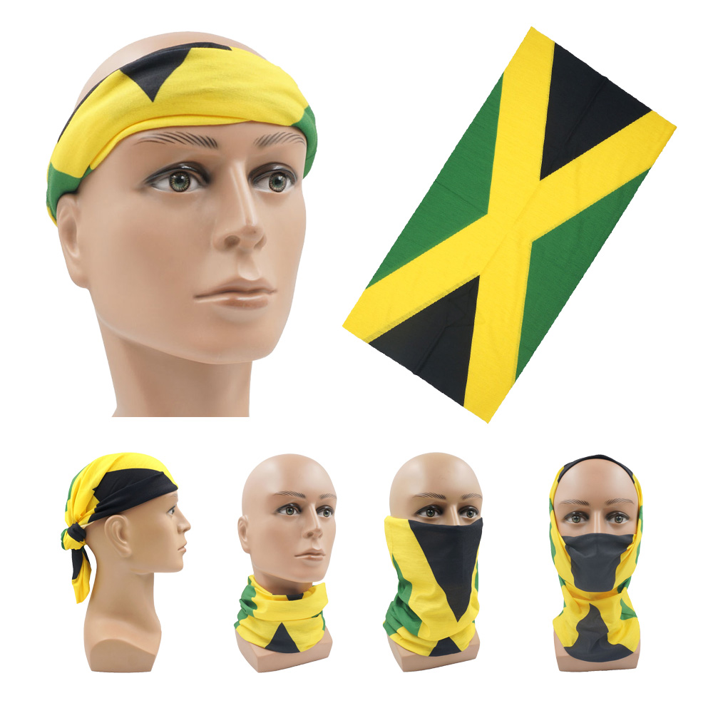 Headband Summer Knit - Respirável correndo máscara facial cachecóis bandeira