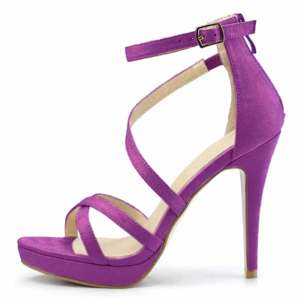 Sandal Strappy Heeled - Sandálias Femininas de Verão, Sapatos Sexy