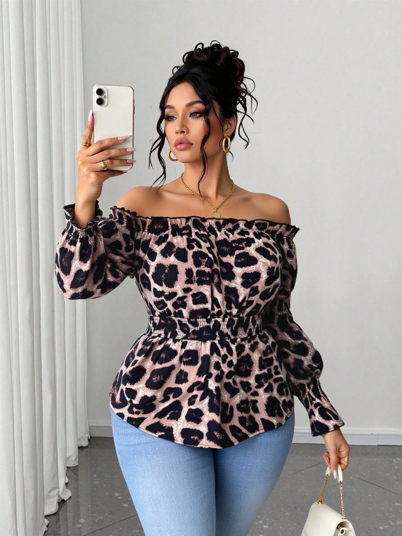 Blusa Feminina Plus Size com E - Blouse Off Shoulder avaliação e preço