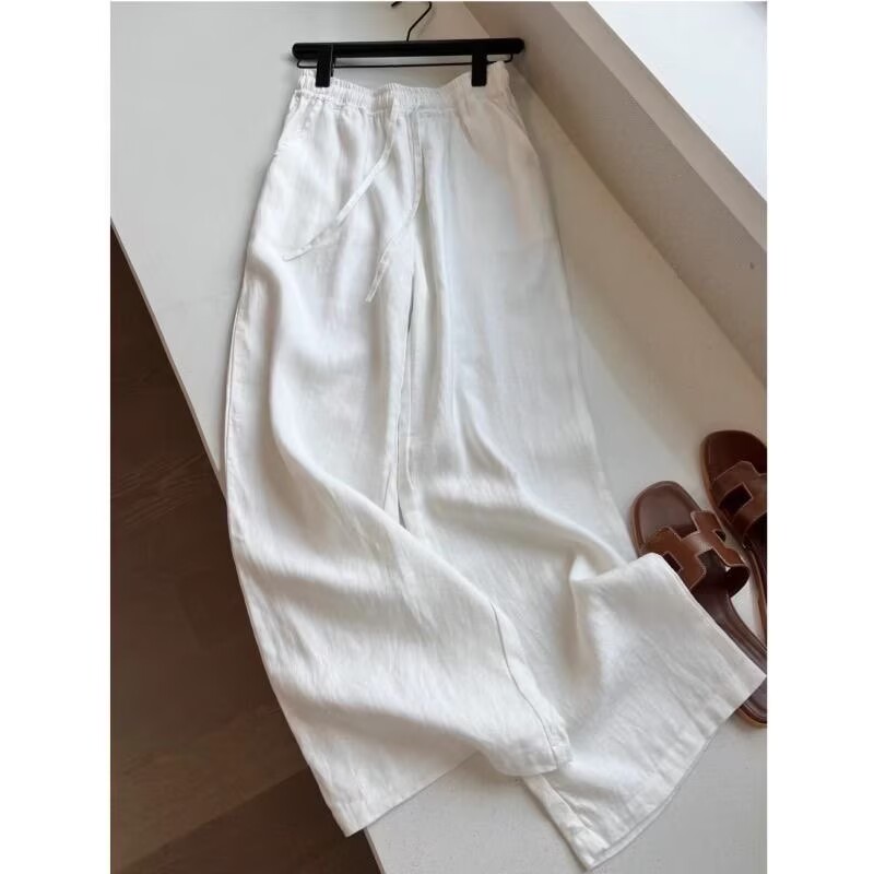 Conjunto Feminino Coreano de C - Linen Pant Wide avaliação e preço