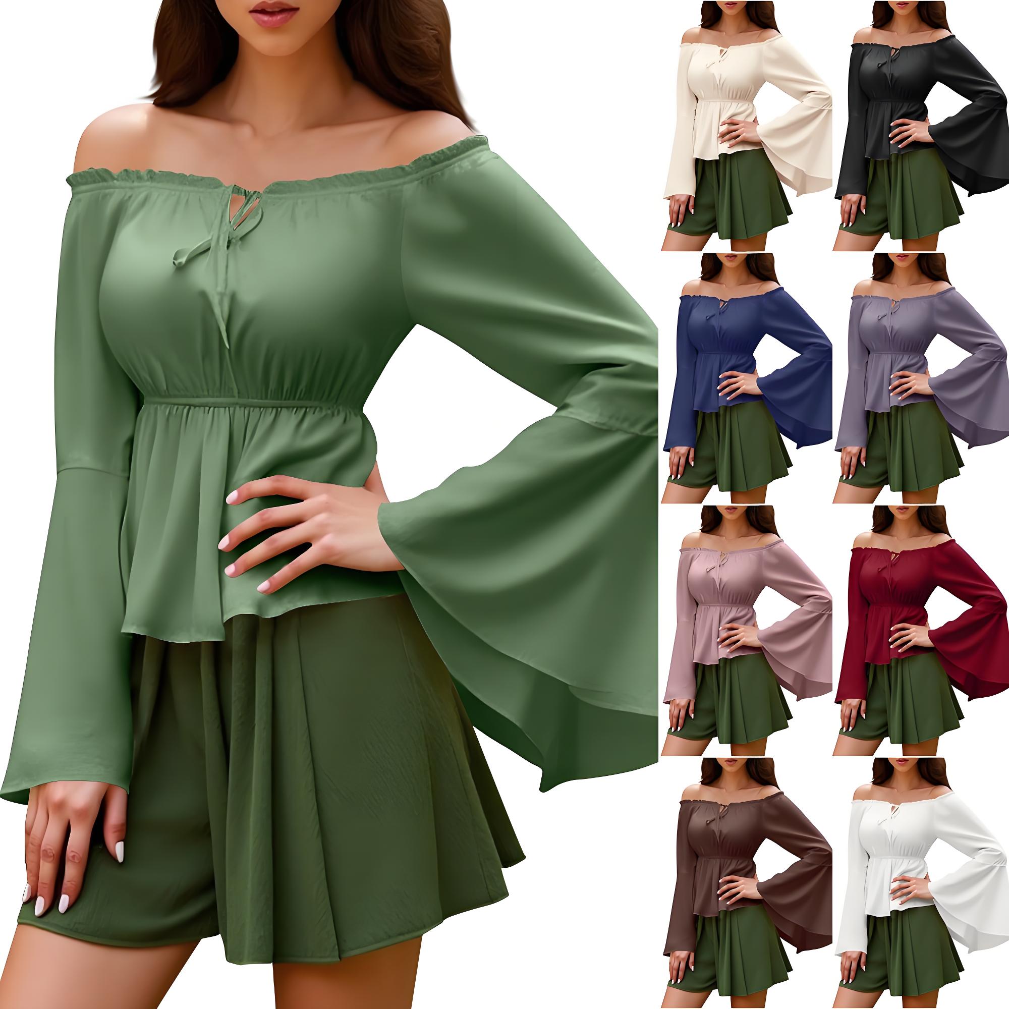 Blusa renascentista camponesa  - Blouse Off Shoulder avaliação e preço