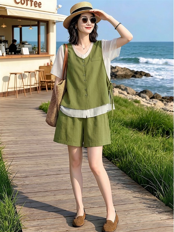 Conjunto Feminino de Verão Lev - Linen Pant Wide avaliação e preço