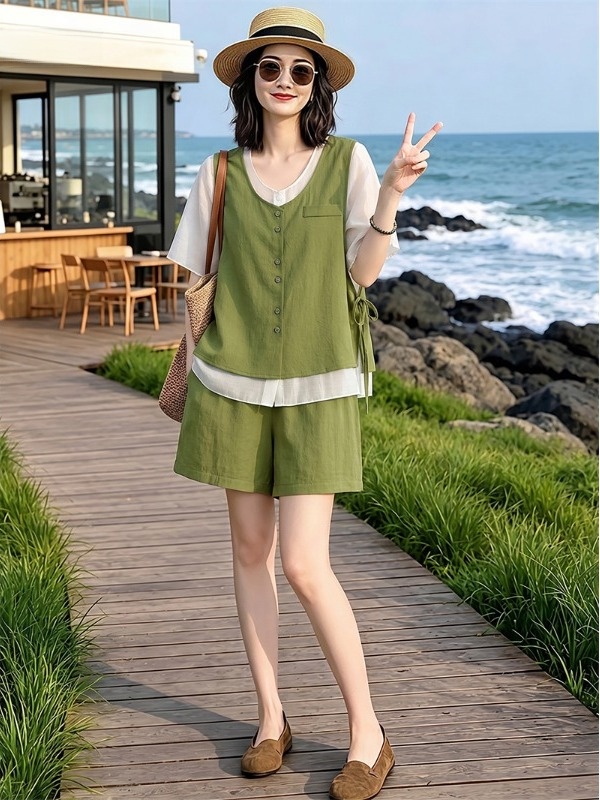 Conjunto Feminino de Verão Lev - Linen Pant Wide avaliação e preço
