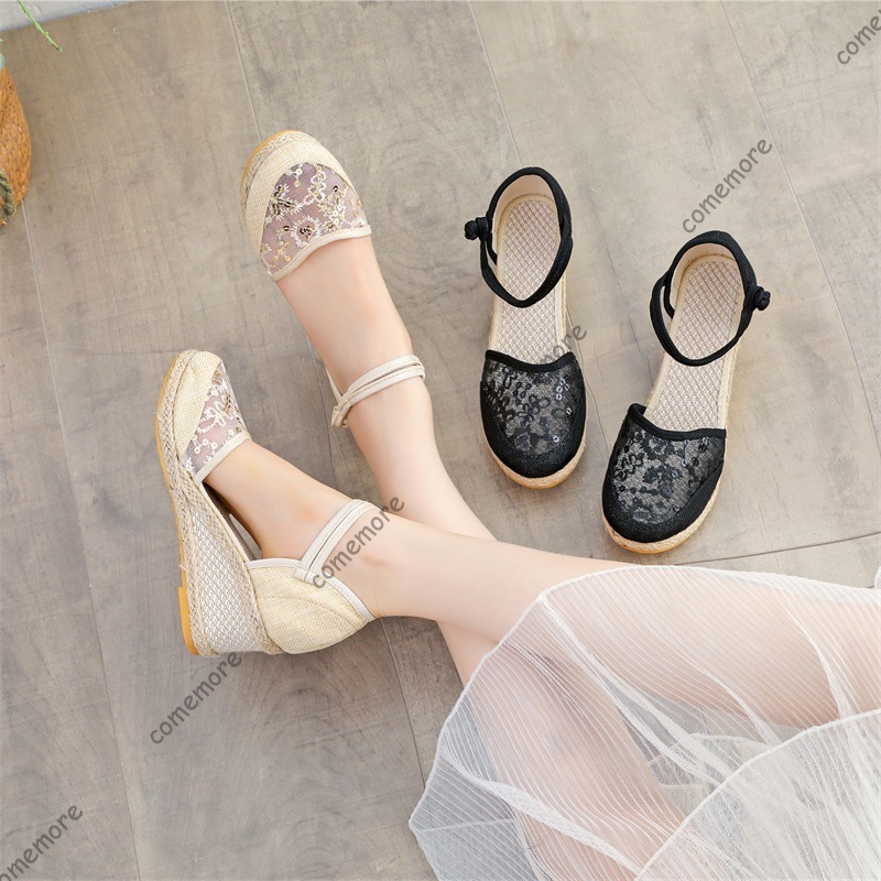 Sandálias Femininas Anabela de - Wedge Espadrille Women avaliação e preço